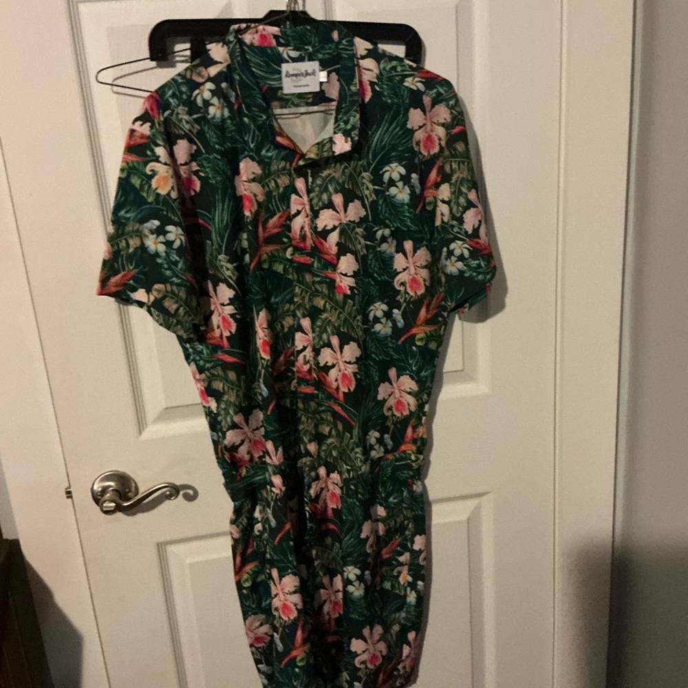 EUC | RomperJack • Tropical Floral Romper (Large)